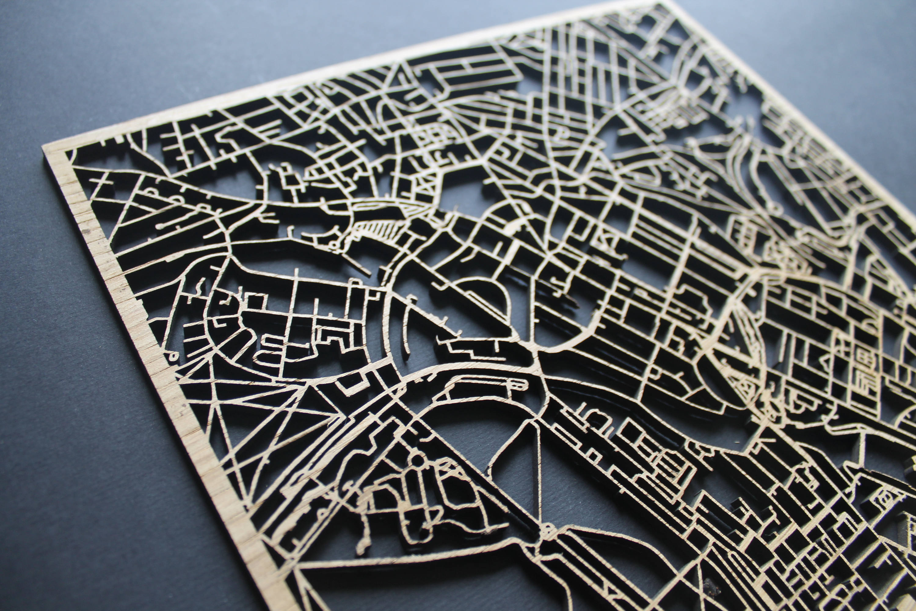 Camden Laser Cut Street Maps Wooden Map – Artisan Maps